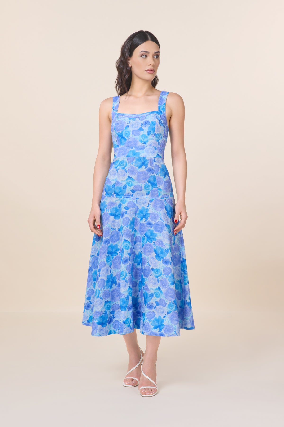 Lilly Blue Floral Dress